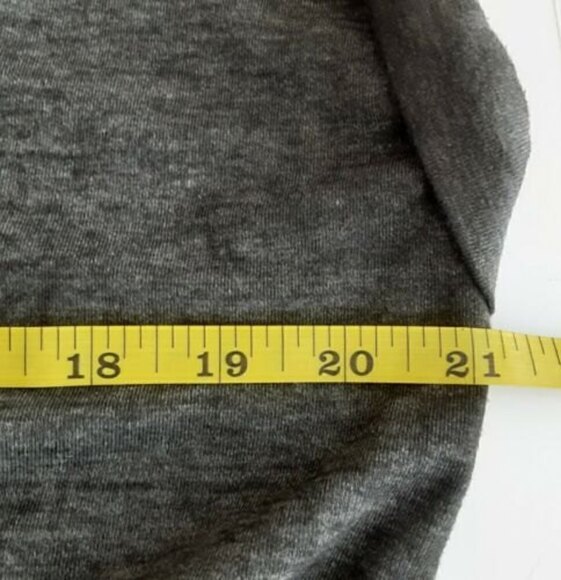 Allison Brittney Jersey Knit Charcoal Maxi Dress Drawstring Tie & Side Pockets - Picture 4 of 10